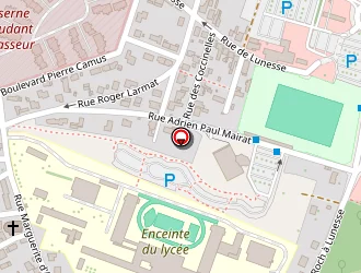 Carte de Lycée Professionnel Jean Rostand à Angoulême