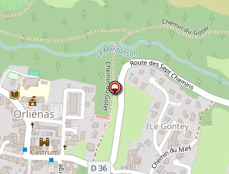 Carte de Institut L'arcade à Orliénas