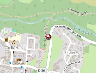 Carte de La Poste à Orliénas