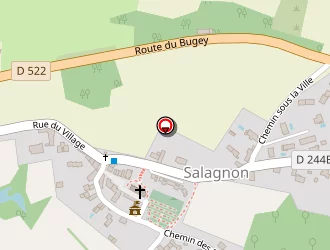 Carte de Bellevue à Salagnon