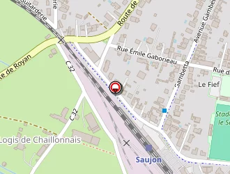 Carte de Hôtel De La Gare à Saujon