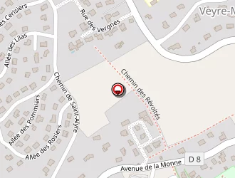 Carte de Complexe Sportif à Veyre-monton