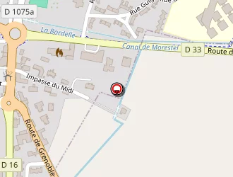 Carte de Supermarché Casino à Vézeronce-curtin