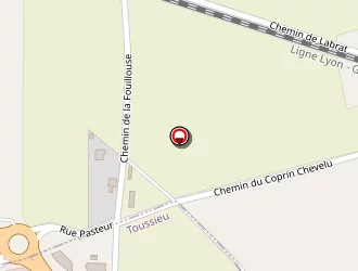 Carte de Oto Pneus à Toussieu