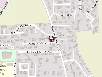 Carte de Marceaux Hubert à Mions