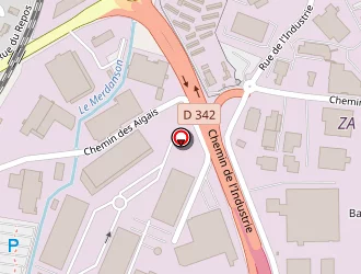 Carte de Plastique Industries à Brignais