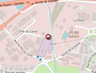 Carte de La Poste à Saujon