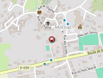 Carte de Le Marceau à Mornac