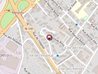 Carte de Chambre De Métiers à Cognac