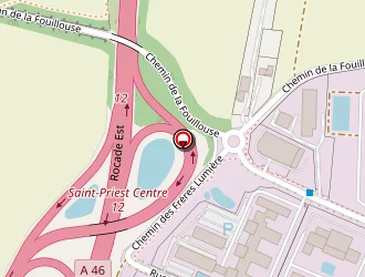 Carte de Alembal à Saint-priest