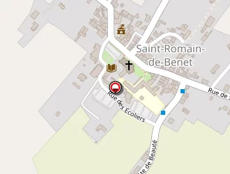 Carte de Guillet à Saint-romain-de-benet