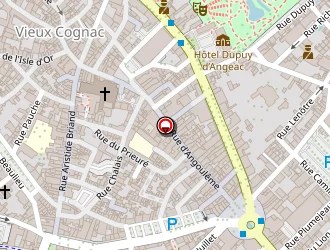 Carte de Hôtel Ibis à Cognac