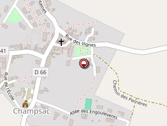 Carte de Salle Eugene Nicolas à Champsac