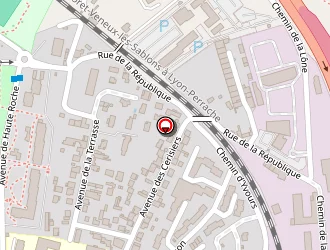 Carte de La Rize à Pierre-bénite