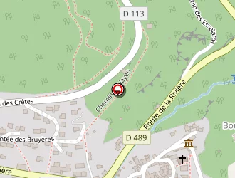 Carte de Camping Le Malichaude à Yzeron