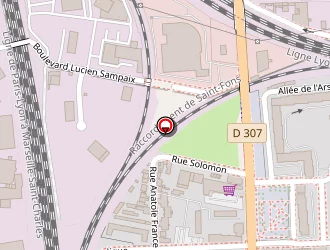 Carte de Lyonautosnégoces à Saint-fons