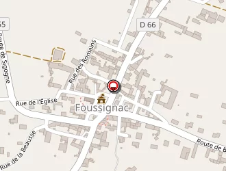 Carte de Bonnet à Foussignac