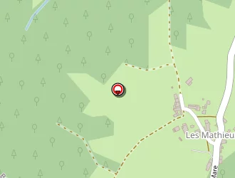 Carte de Les Mathieux à Bongheat