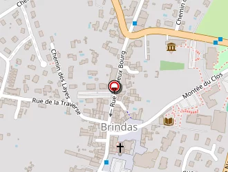 Carte de Brind'shoes à Brindas