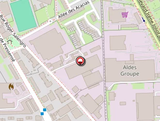 Carte de C.d.a (centre Démolition Autos) à Vénissieux