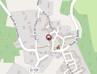 Carte de Couv Zing à Arbignieu