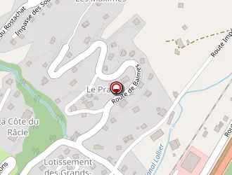 Carte de Côté Plafond à Marthod