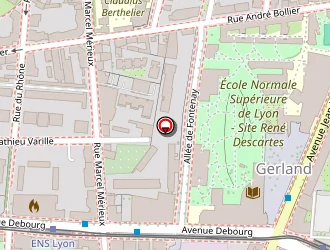 Carte de Gerland Pressing à Lyon