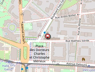 Carte de Ibis Lyon Gerland 7eme à Lyon