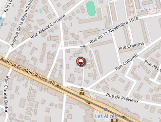 Carte de Poste De Police à Bron