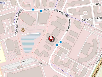 Carte de Bobst Lyon à Bron