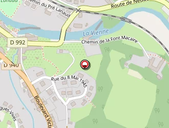 Carte de Reliat à Eymoutiers