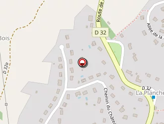 Carte de La Planche à Boisseuil