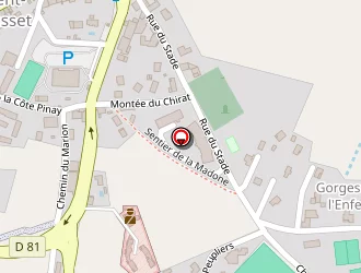 Carte de Salle Polyvalente à Saint-laurent-de-chamousset