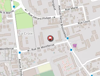 Carte de Lycée Général Technologique Jen-paul Sartre à Bron