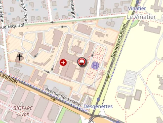 Carte de Curé Nicole à Bron