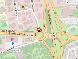 Carte de Mcdonald's à Saintes