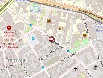 Carte de Centre Léon Bérard à Lyon