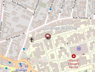 Carte de Restaurant Universitaire à Lyon