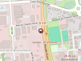 Carte de Fournales à Saintes