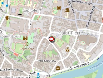 Carte de De Vives Voies à Saintes