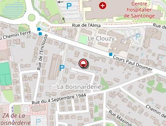 Carte de Cged à Saintes