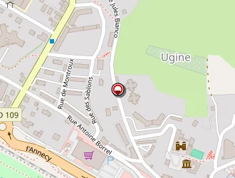 Carte de Carrefour Market à Ugine