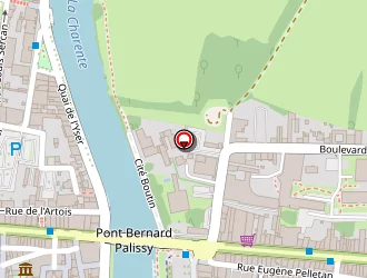 Carte de Rive Gauche à Saintes