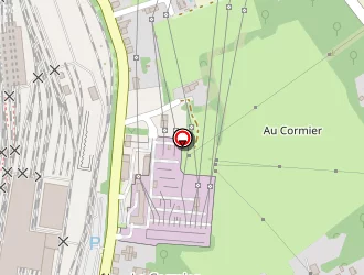 Carte de Belle Rive à Saintes