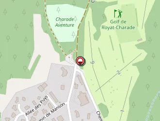 Carte de Golf De Charade à Royat
