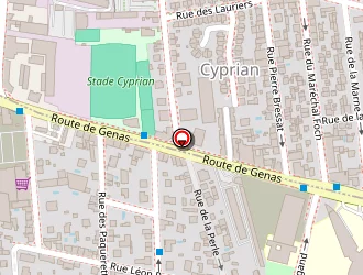 Carte de Icare Ambulance à Bron