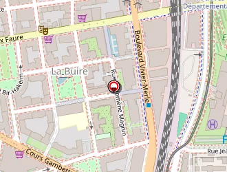 Carte de Cicas (centre D'information, Conseil Et Accueil Des Salariés) à Lyon