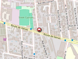 Carte de Le 66 à Villeurbanne