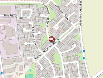 Carte de Ecole Primaire à Décines-charpieu