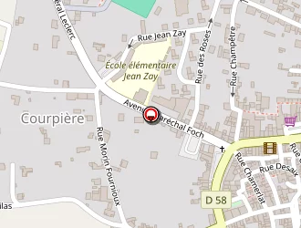 Carte de Deverchere Richard à Courpière